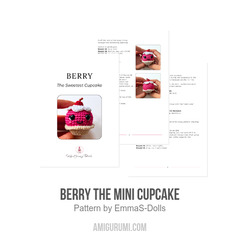 Berry the Mini Cupcake amigurumi pattern by EmmaS Dolls