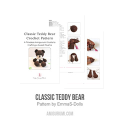 Classic Teddy Bear amigurumi pattern by EmmaS Dolls
