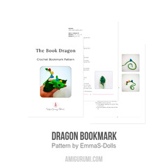 Dragon Bookmark amigurumi pattern by EmmaS Dolls