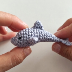Flippy the Pocket Dolphin amigurumi pattern by EmmaS Dolls