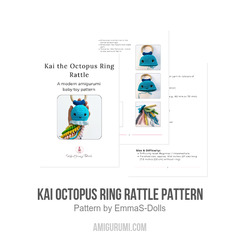 Kai Octopus Ring Rattle Pattern amigurumi pattern by EmmaS Dolls