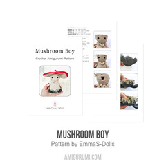 Mushroom Boy amigurumi pattern by EmmaS Dolls