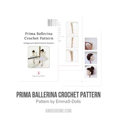 Prima Ballerina Crochet Pattern amigurumi pattern by EmmaS Dolls