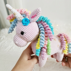 Sparkle the Magic Unicorn amigurumi pattern by EmmaS Dolls