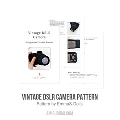 Vintage DSLR Camera Pattern amigurumi pattern by EmmaS Dolls