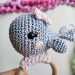 Whale Ring Rattle Crochet Pattern amigurumi pattern by EmmaS Dolls