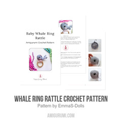 Whale Ring Rattle Crochet Pattern amigurumi pattern by EmmaS Dolls