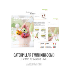 Caterpillar ('Mini Kingdom') amigurumi pattern by AradiyaToys