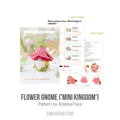 Flower Gnome ('Mini Kingdom') amigurumi pattern by AradiyaToys