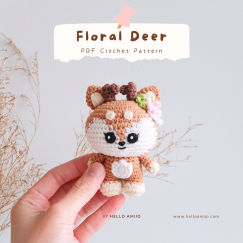 Floral Deer Crochet Pattern