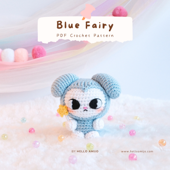 Blue Fairy Crochet Pattern amigurumi pattern by Hello Amijo