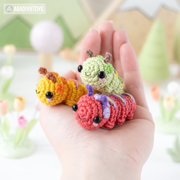 Caterpillar ('Mini Kingdom') amigurumi pattern by AradiyaToys