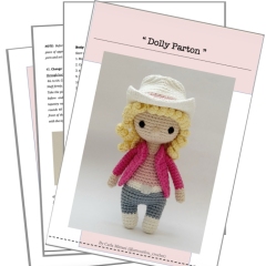 Dolly Parton Tribute amigurumi pattern by Amour Fou