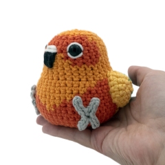 Sun Conure amigurumi pattern by MevvSan