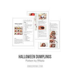 Halloween Dumplings amigurumi pattern by RNata