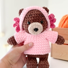 Hoodie Bear amigurumi by RNata