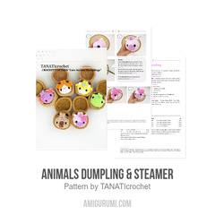 Animals Dumpling & Steamer amigurumi pattern by TANATIcrochet