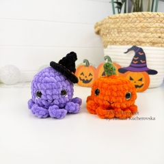Halloween Octopus amigurumi pattern by TANATIcrochet