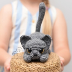 Willow the British Shorthair amigurumi by YarnWave