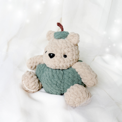Pumpkin Bear amigurumi by Curiouspapaya
