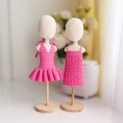 Coral dresses amigurumi pattern by Fluffy Tummy