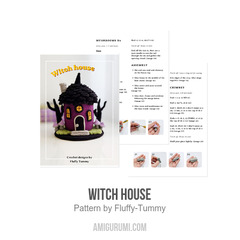 Witch House amigurumi pattern by Fluffy Tummy