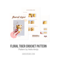 Floral Tiger Crochet Pattern amigurumi pattern by Hello Amijo
