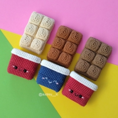 Charlie the Chocolate Bar amigurumi pattern by Audrey Lilian Crochet