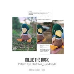 Dillie the Duck amigurumi pattern by LittleEllies_Handmade