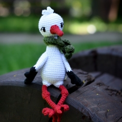 Oliver the Stork amigurumi pattern by Plączenitka