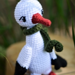 Oliver the Stork amigurumi by Plączenitka