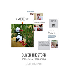 Oliver the Stork amigurumi pattern by Plączenitka