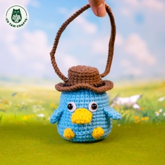 Goofy Platypus Lip Balm Holder amigurumi by Co Tam Crafts