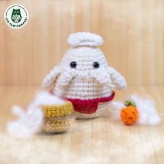 Radish Spirit In Bathtub amigurumi by Co Tam Crafts