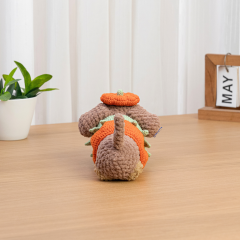 Dachshund Pumpkin Sweater Hat amigurumi by The Loop Story