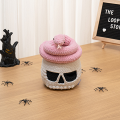 Halloween Skull Snake Pattern amigurumi by The Loop Story