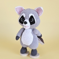 Wasco the Raccoon with Nutella Brea amigurumi pattern by SaphirhaseDesign