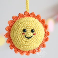 Happy sun amigurumi pattern by LikeALigerCrochet