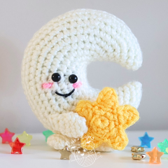 Sleepy Moon amigurumi pattern by LikeALigerCrochet