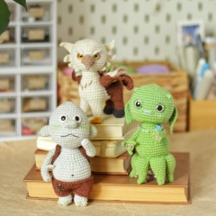 4in1 Gryffindor Suitcase & Beasts amigurumi by Crochery