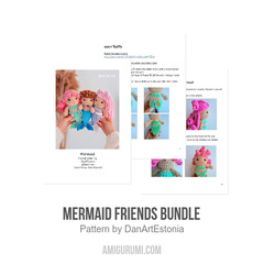 Mermaid Friends Bundle amigurumi pattern by DanArtEstonia