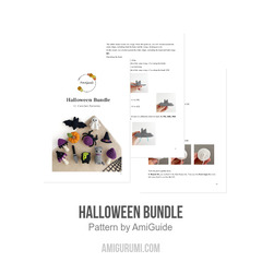 Halloween bundle amigurumi pattern by AmiGuide