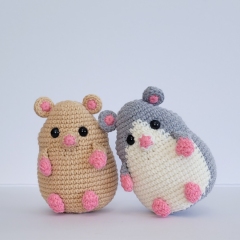 Chubby Hamsters amigurumi by engurumist