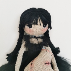 Gothic Girl Amigurumi Doll Pattern amigurumi by EmmaS Dolls