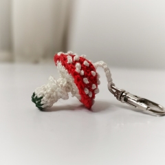 Micro Magic Mushroom Keychain amigurumi pattern by EmmaS Dolls
