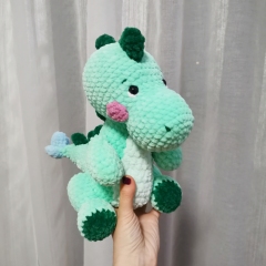 Plush Dinosaur Crochet Pattern amigurumi pattern by EmmaS Dolls