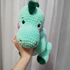 Plush Dinosaur Crochet Pattern amigurumi by EmmaS Dolls