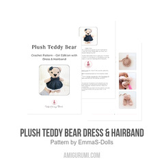 Plush Teddy Bear Dress & Hairband amigurumi pattern by EmmaS Dolls