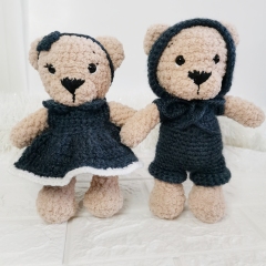 Plush Teddy Bear Duo 2in1 Bundle amigurumi by EmmaS Dolls