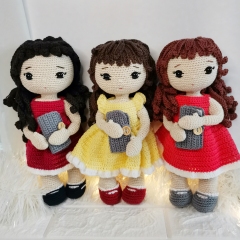 Schoolgirl Doll Crochet Pattern amigurumi pattern by EmmaS Dolls